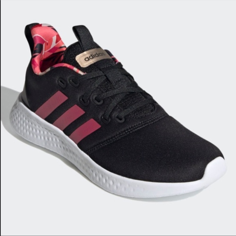 NWT In Box Adidas Puremothion sneakers black pink